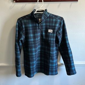 The North Face Gordon Lyons 1/4 Zip Flannel Pullover. Men's Large.
